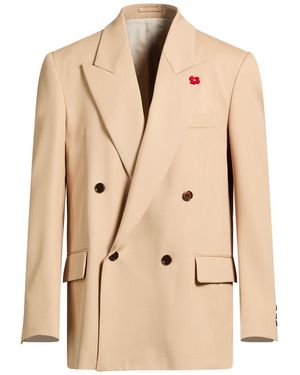 Lardini Blazer Virgin Wool, Elastane - Natural
