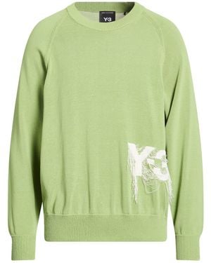 Y-3 Sweater Organic Cotton, Polyamide - Green