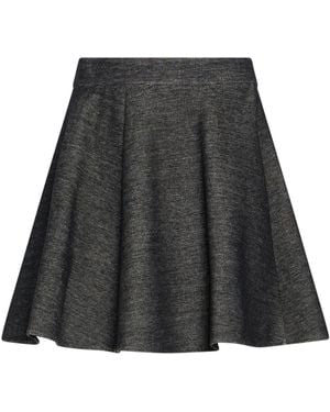 MAX&Co. Charcoal Mini Skirt Cotton, Elastane - Grey