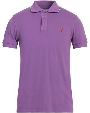 Cooperativa Pescatori Posillipo Polo Shirt Cotton, Elastane - Purple
