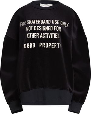 Golden Goose Sweatshirt Cotton, Polyester, Nylon, Elastane - Black