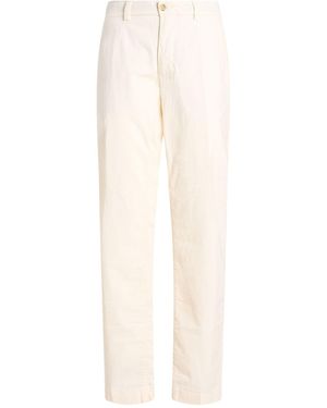 Cruna Ivory Pants Cotton, Elastane - White
