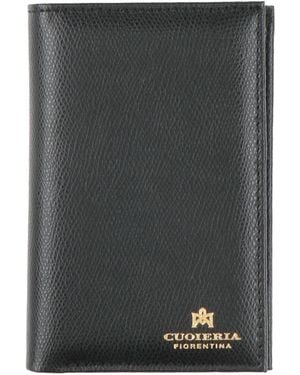 CUOIERIA FIORENTINA Wallet Leather - Black