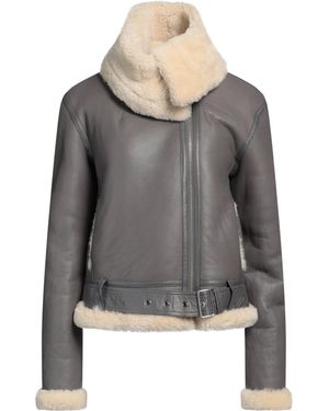 JW Anderson Shearling- & Kunstfell - Grau