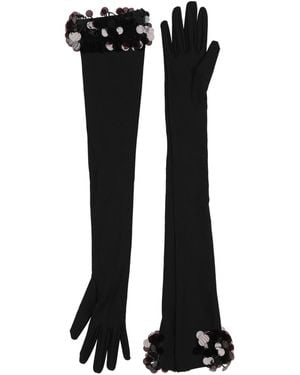 David Koma Gloves Viscose, Polyamide, Elastane, Pvc - Black