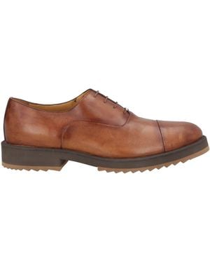 Testoni Tan Lace-Up Shoes Calfskin - Brown