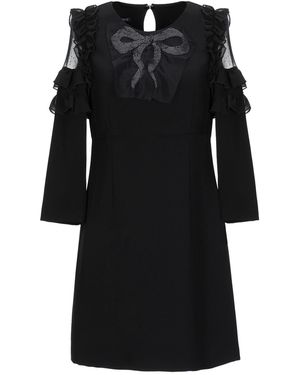 Annarita N. Mini Dress Polyester, Elastane, Cotton, Polyamide - Black