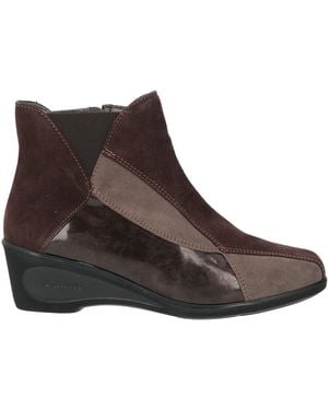 Melluso Chocolate Ankle Boots Leather, Synthetic Fibers - Brown
