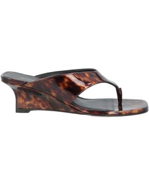 Stuart Weitzman Thong Sandal Leather - Brown