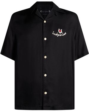 AllSaints Shirt Ecovero Viscose, Viscose - Black