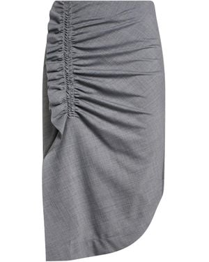 8pm Midi Skirt Polyester, Wool, Elastane - Gray