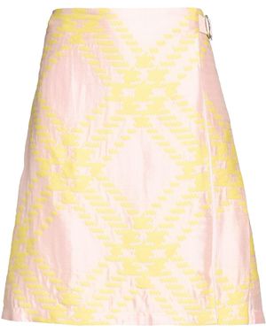 Burberry Mini Skirt Cotton, Viscose, Silk - Yellow