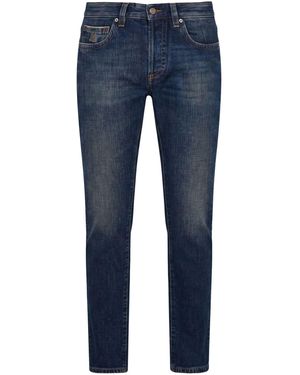 Moorer Jeans Cotton, Elastane - Blue