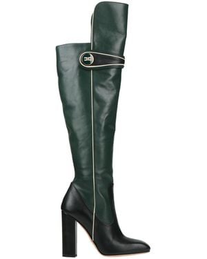 Elisabetta Franchi Boot Leather - Green