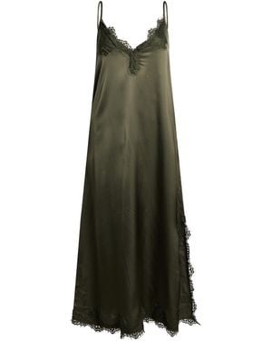 Pink Memories Midi Dress Viscose, Elastane - Green