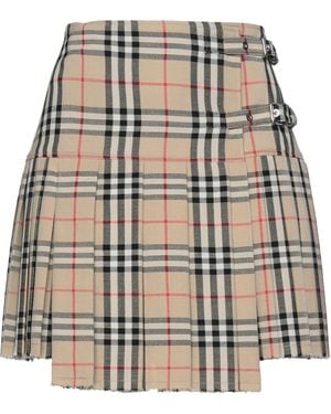 Burberry Mini Skirt - Natural
