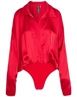 Norma Kamali Bodysuit - Rot