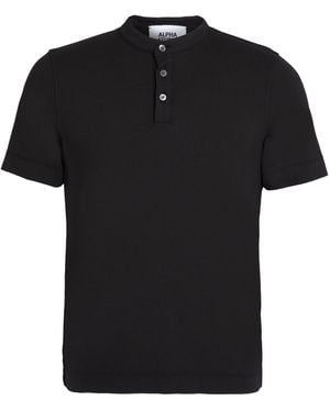 Alpha Studio T-Shirt Cotton, Elastane - Black