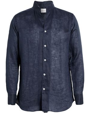 Bagutta Midnight Shirt Linen - Blue