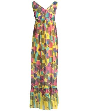 Manila Grace Maxi Dress - Metallic
