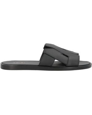 Amiri Sandals Leather - Black