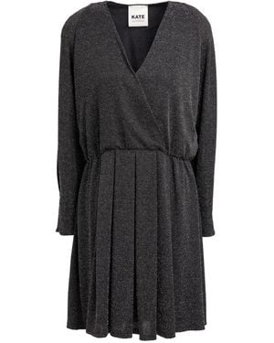 KATE BY LALTRAMODA Mini Dress Polyamide, Metal Fiber, Elastane - Black