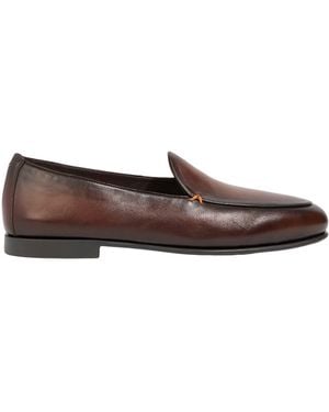 Santoni Loafers Leather - Brown