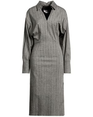 Genny Midi Dress Wool, Viscose, Polyamide - Gray