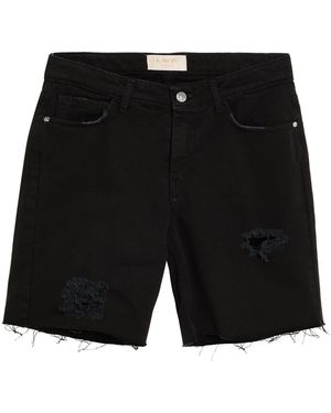 Kaos Denim Shorts Cotton - Black