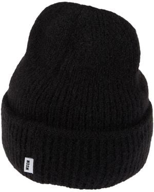MSGM Hat Merino Wool, Polyamide, Elastane - Black