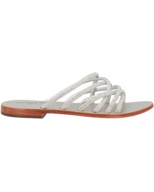 Emanuélle Vee Sandals Textile Fibres - White