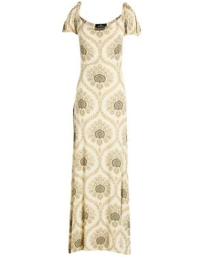 Etro Maxi Dress Viscose, Elastane - Metallic