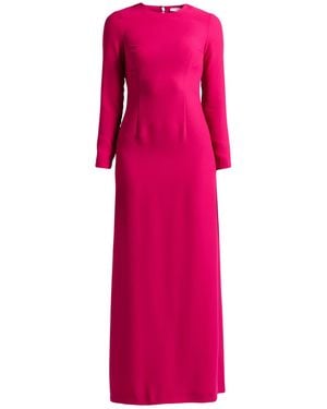 Suoli Fuchsia Maxi Dress Polyester, Viscose, Elastane - Pink