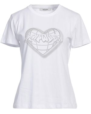 Oval Square T-Shirt Organic Cotton, Elastane - White