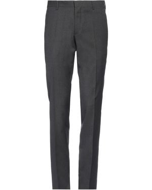 Paoloni Charcoal Pants Virgin Wool - Gray