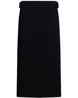 Aspesi Midi Skirt Triacetate, Polyester - Black