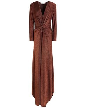Rebel Queen Bronze Maxi Dress Polyamide, Polyester, Elastane - Brown