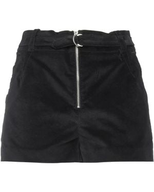 CAPASA MILANO Shorts & Bermuda Shorts Cotton, Polyurethane - Black
