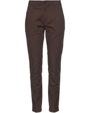 European Culture Chocolate Trousers Modal, Cotton, Elastane - Brown