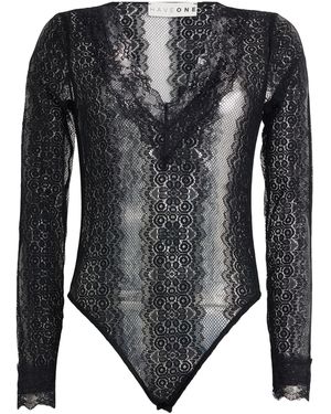 Haveone Bodysuit Polyester, Elastic Fibers - Black