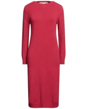 Angela Davis Midi Dress - Red