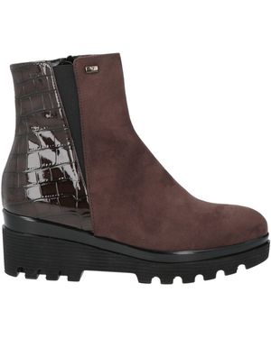 Valleverde Chocolate Ankle Boots Synthetic Material - Brown