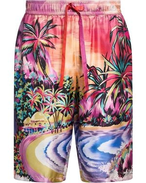 Dolce & Gabbana Shorts & Bermuda Shorts Silk - Red