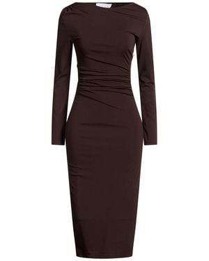Kaos Dark Midi Dress Viscose, Nylon, Elastane - Red