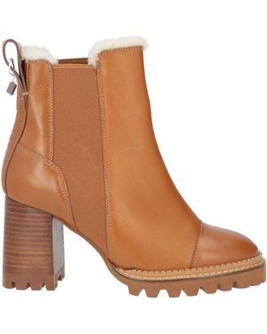 See By Chloé Ankle Boots Leather - Brown