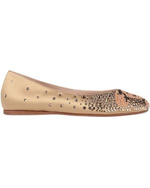Rodo Sand Ballet Flats Textile Fibers - Natural