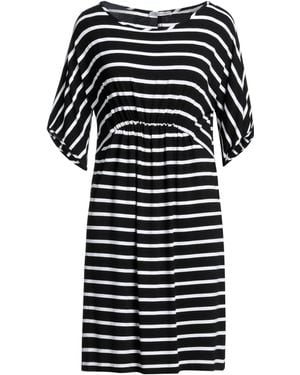 Biancoghiaccio Mini Dress Viscose, Elastane - Black