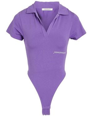 hinnominate Bodysuit Cotton, Elastane - Purple