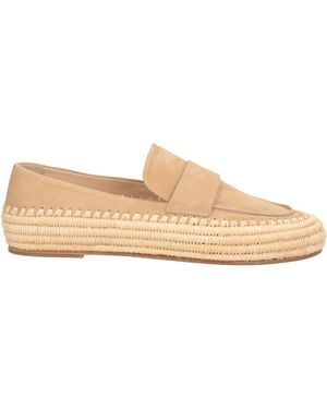 Paloma Barceló Loafers Kidskin, Natural Raffia