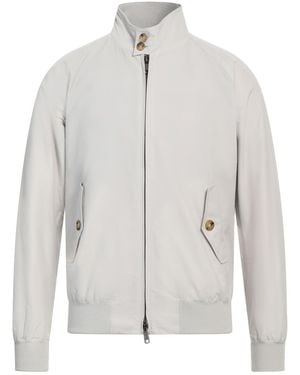 Baracuta Taupe Jacket Polyester, Cotton - White